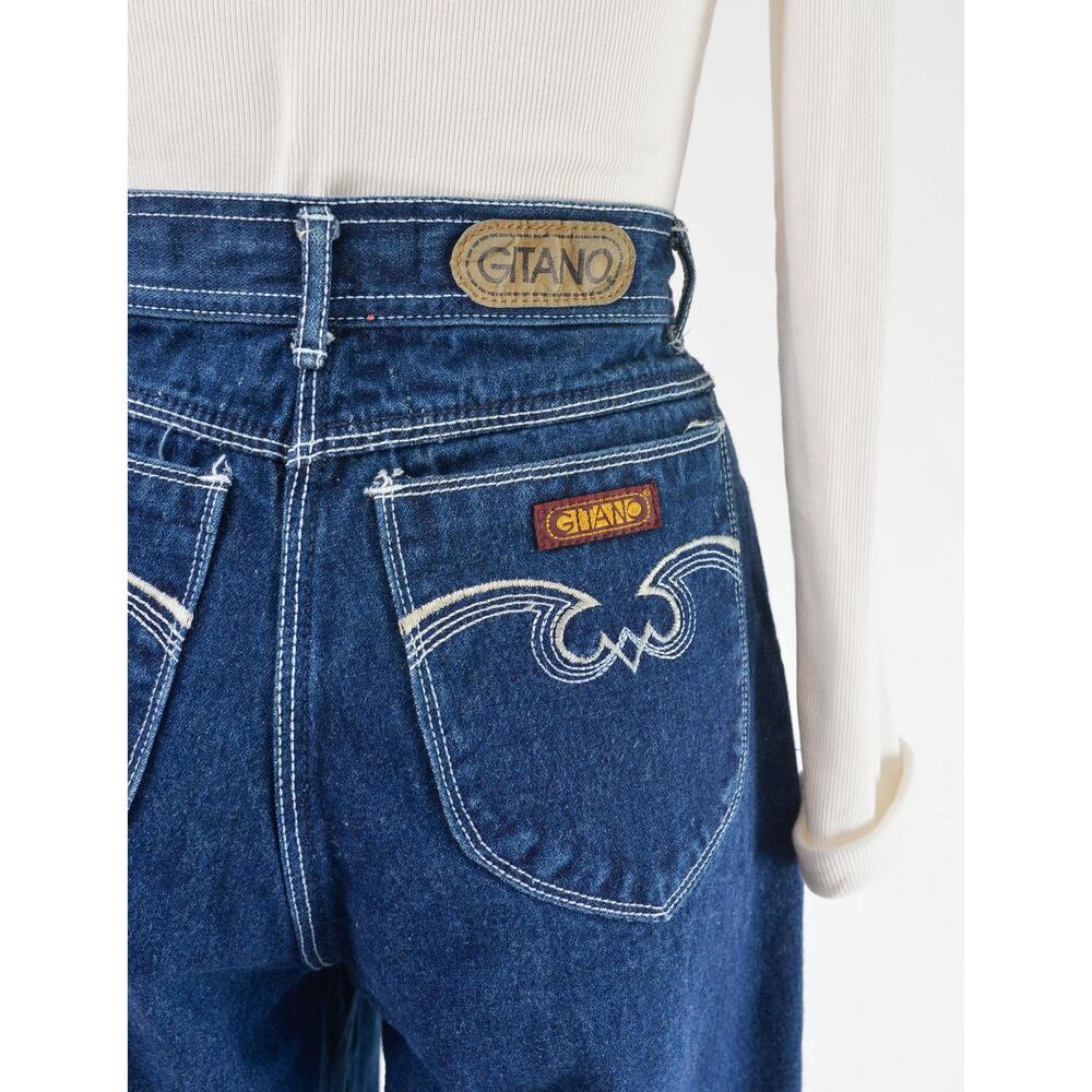 Vintage 80s Gitano Jeans High Waisted Denim Western Jeans 28 waist - Picture 7 of 8